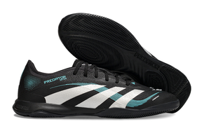 Chuteira Futsal Adidas Predator Elite Fold-Over Tongue IC - Preta, Branca e Azul
