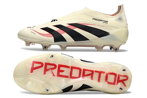 Chuteira Adidas Predator Elite FG Laceless Bege e Preta