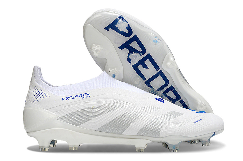 Chuteira Adidas Predator Elite FG - Branca e Azul