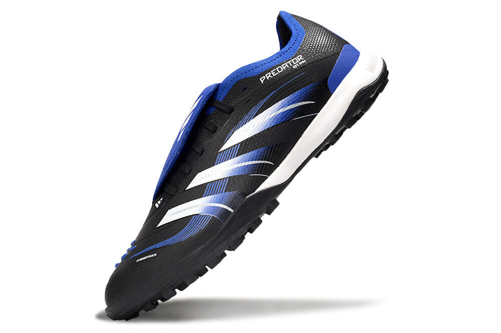 Chuteira Adidas Predator Elite Fold-Over Tongue TF - Preta, Azul e Branca