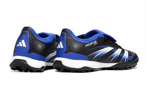 Chuteira Adidas Predator Elite Fold-Over Tongue TF - Preta, Azul e Branca