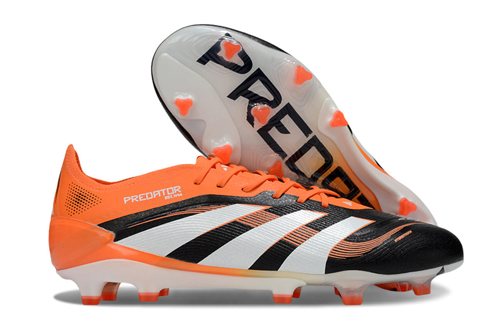 Chuteira Adidas Predator Elite FG - Preta e Laranja