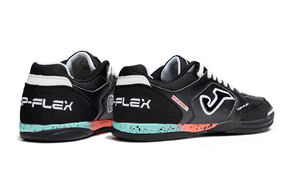 Chuteira Futsal Joma Top Flex Rebound IC Preta e Branca