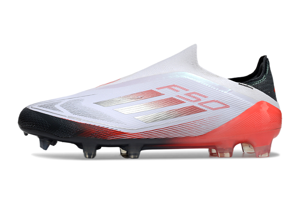 Chuteira Adidas F50 FG Elite Branca, Vermelha e Preta