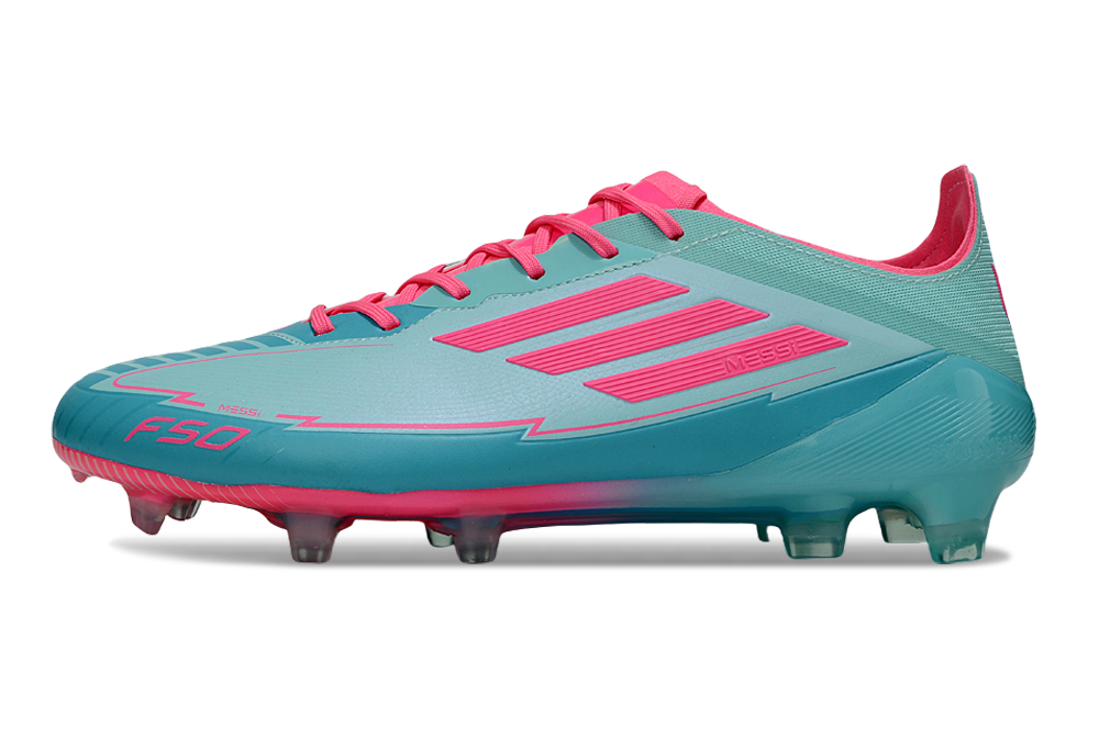 Chuteira Adidas f50 Elite FG - Azul e Rosa