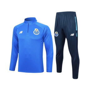 Conjunto FC Porto 24/25 Azul Olympic, conjunto de treino com camisa azul e calça preta