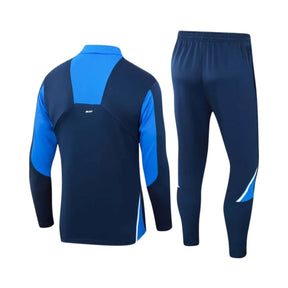 Conjunto FC Porto 24/25 Olympic com blusa de mangas longas e calças esportivas na cor azul