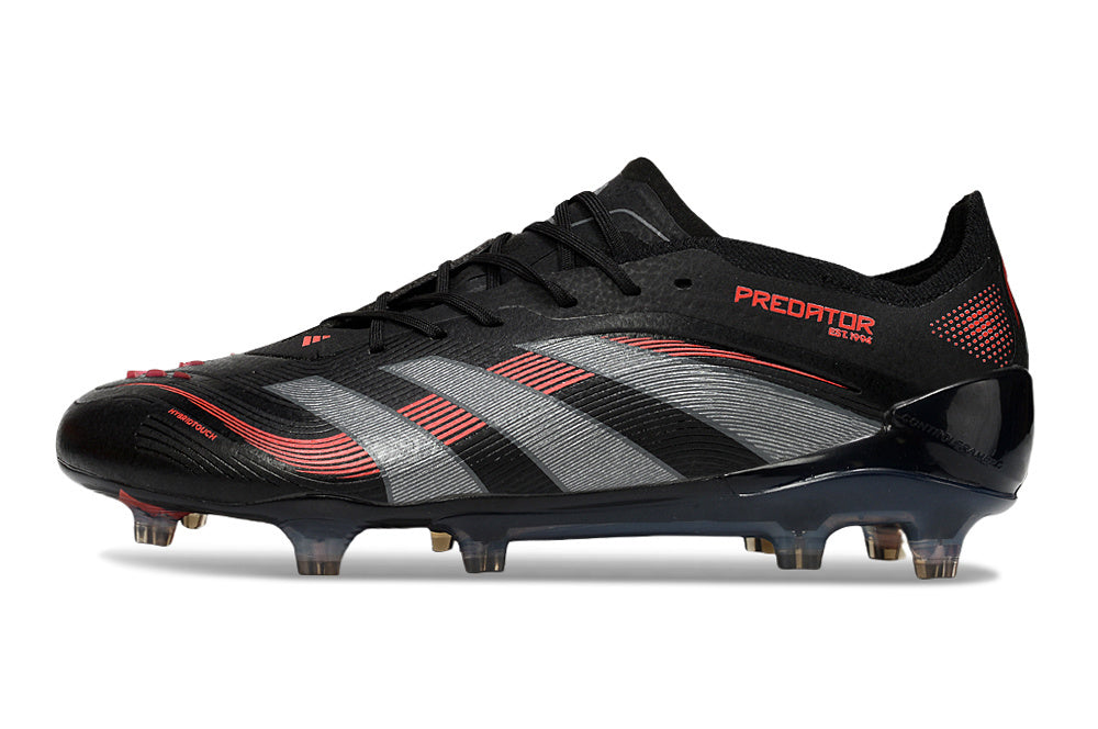Chuteira Adidas Predator Elite FG - Preta e Vermelha
