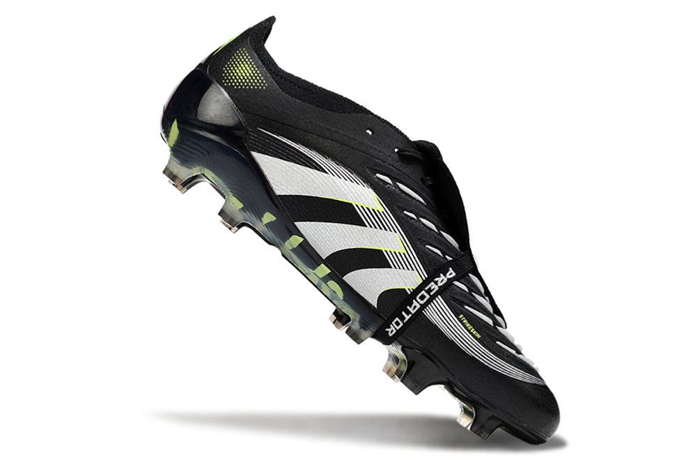 Chuteira Adidas Predator Elite FG Tongue Preta e Amarela