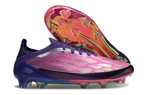 Chuteira Adidas F50 FG Elite Lamine Yamal Roxa e Rosa