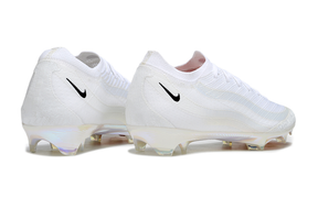 Chuteira Nike Mercurial Air Max 95 Elite FG - Branca e Laranja com design moderno e logo Nike