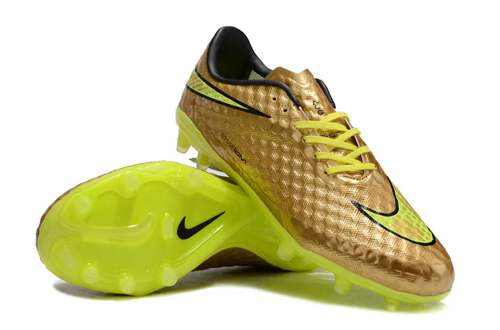 Chuteira Nike Hypervenom Elite FG - Dourada