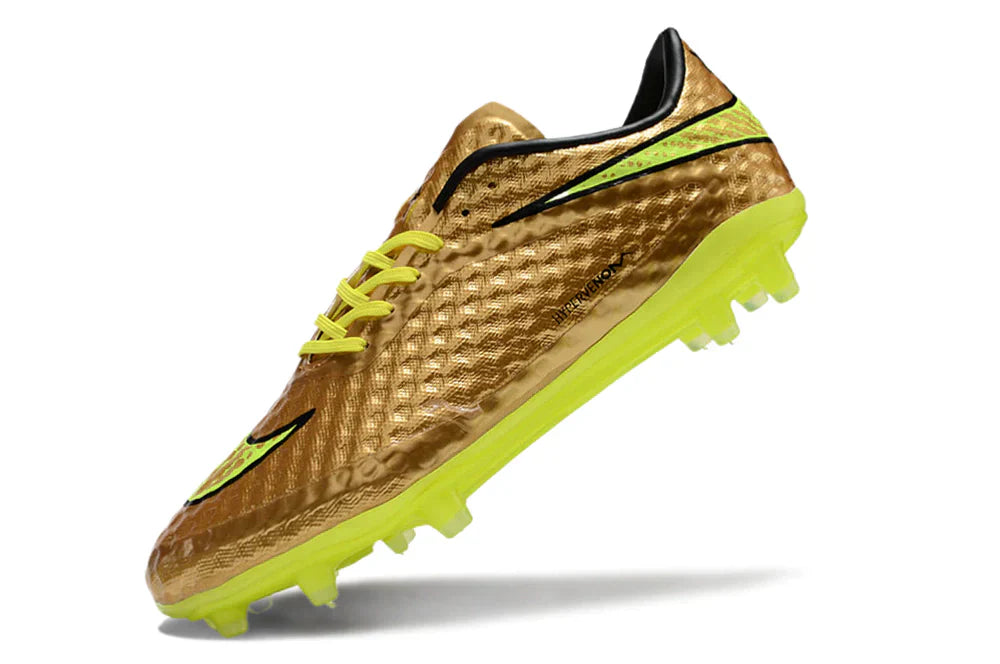 Chuteira Nike Hypervenom Elite FG - Dourada