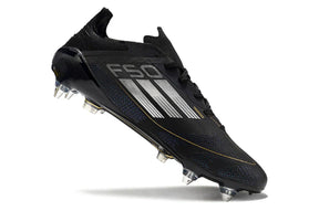 Chuteira Adidas F50 SG Preta e Prata