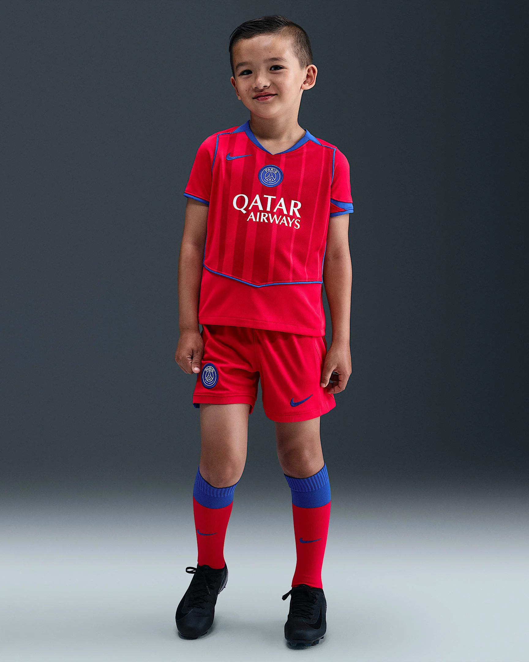 Conjunto Infantil PSG Third Laranja TOTAL 90 2025/26