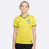 Conjunto Infantil Brasil 25/26 Amarelo - Nike - Mundial 2026