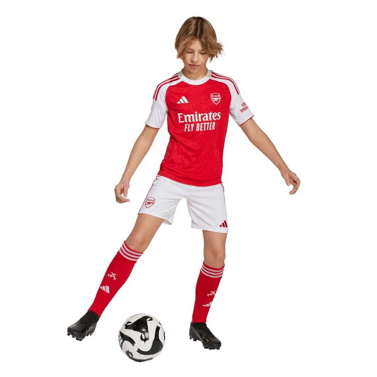 Conjunto Infantil Arsenal Home 25/26 Vermelho - Adidas