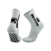 Meias Desportivas Antiderrapantes Tapedesign em branco com design ergonómico e solado antiderrapante.
