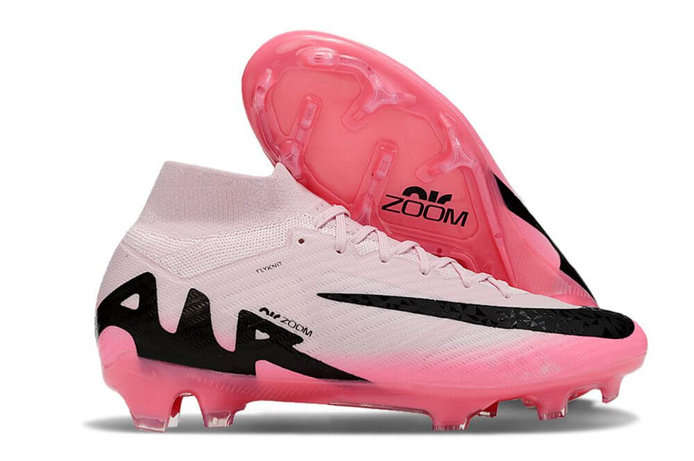Nike Mercurial Superfly 9 FG - Rosa, chuteiras rosa para futebol com tecnologia avançada.