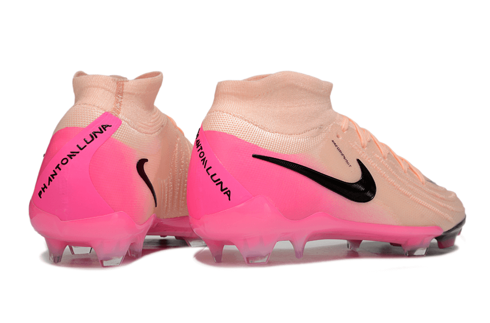 Nike Phantom Luna Elite FG - Rosa e Preta - Pack Prism, chuteiras de futebol com design premium e inovações tecnológicas.