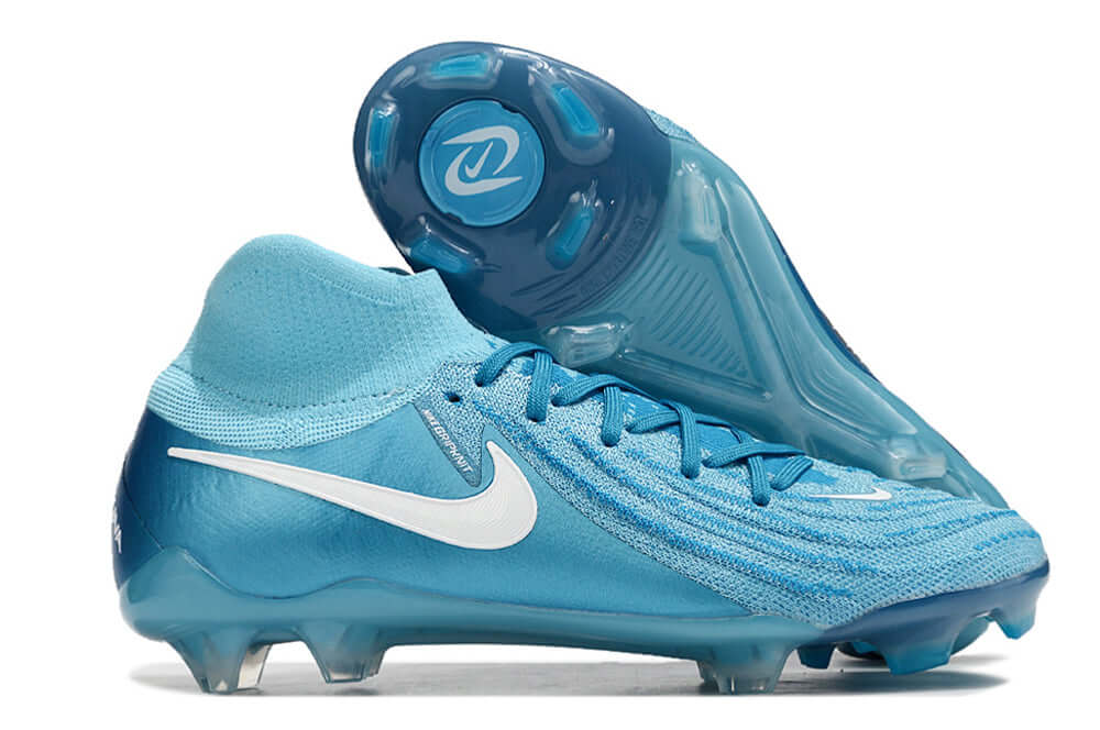 Nike Phantom Luna Elite NU FG Azul "Mad Ambition Pack" - botas de futebol em azul, tecnologia de ponta para desempenho.