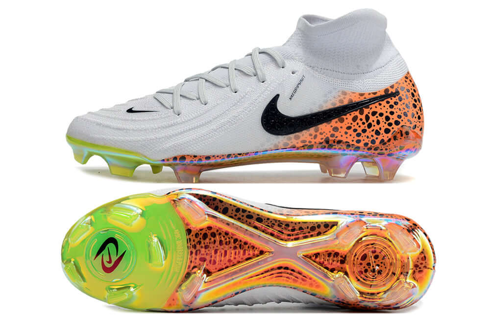 Nike Phantom Luna Elite NU FG, chuteira de futebol com design inovador e sola FG para desempenho excecional.