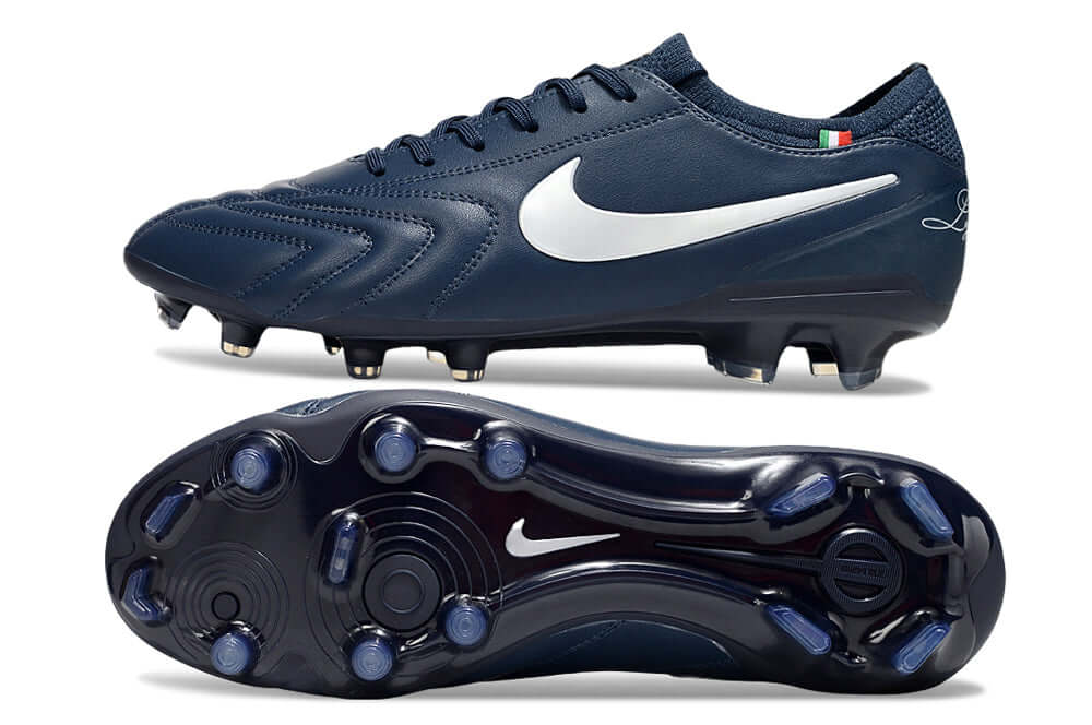 Nike Tiempo Legend 10 FG - Azul Escura - Edição Especial, chuteiras de futebol premium.