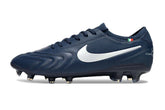 Nike Tiempo Legend 10 FG - Azul Escura - Edição Especial para futebol, demostrando design e performance.
