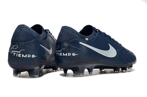 Nike Tiempo Legend 10 FG -  Azul Escura - Edição Especial, chuteiras de futebol em tonalidade azul escura, tecnologia avançada.