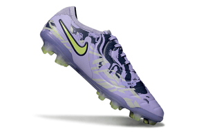 Nike Tiempo Legend 10 FG - Roxa e Verde - Pack United em destaque com design exclusivo.