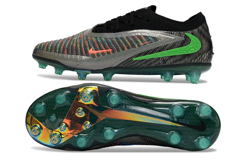 Chuteira Nike Phantom 6 Elite AG Preta e Dourada - "EA FC"